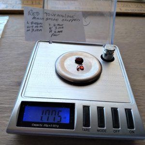 Red Tourmaline imported gemstone mixed lot